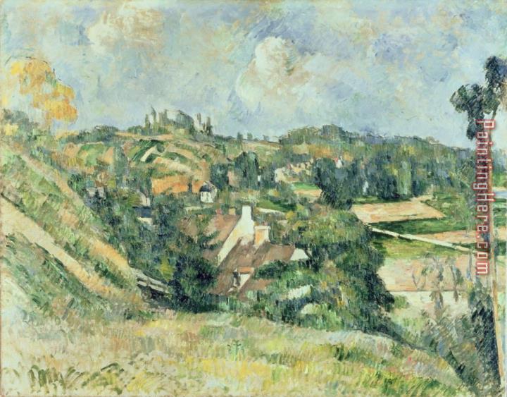 Paul Cezanne Houses of Valhermeil Seen in The Direction of Auvers Sur Oise 1882